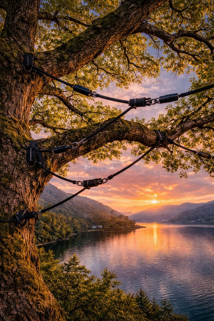 Kronensicherung im Einsatz